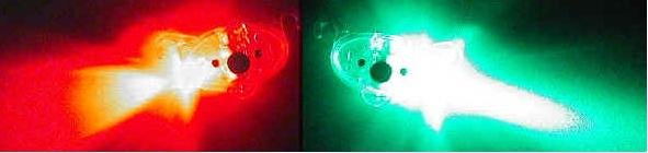 Pendolino a LED rosso - verde